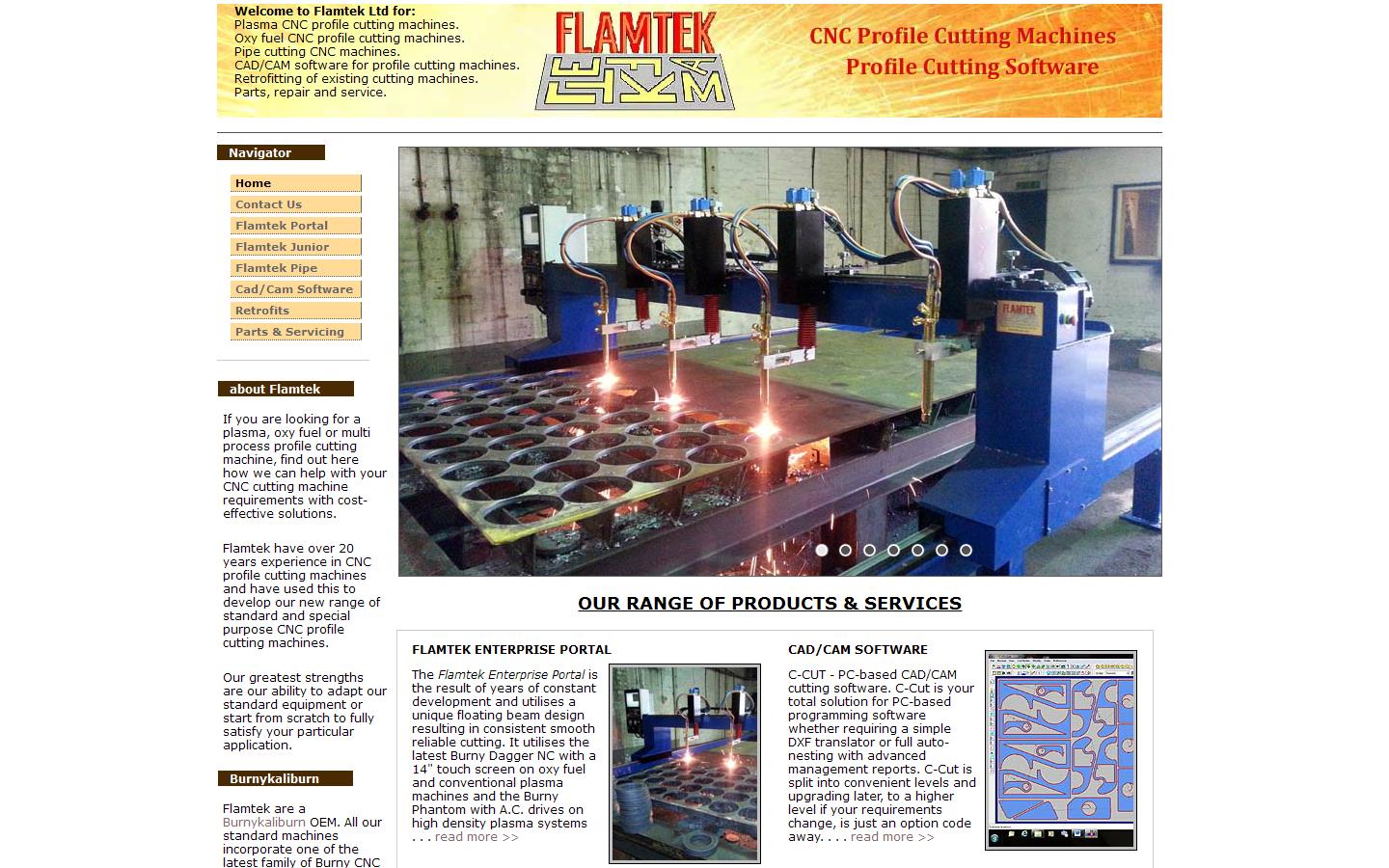 Flamtek Ltd Website