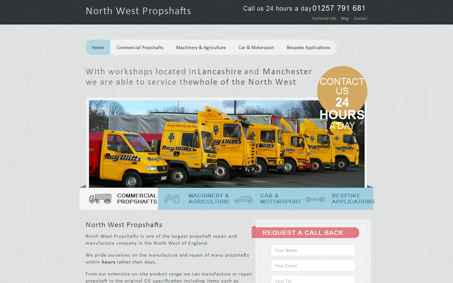 North West Propshafts Website
