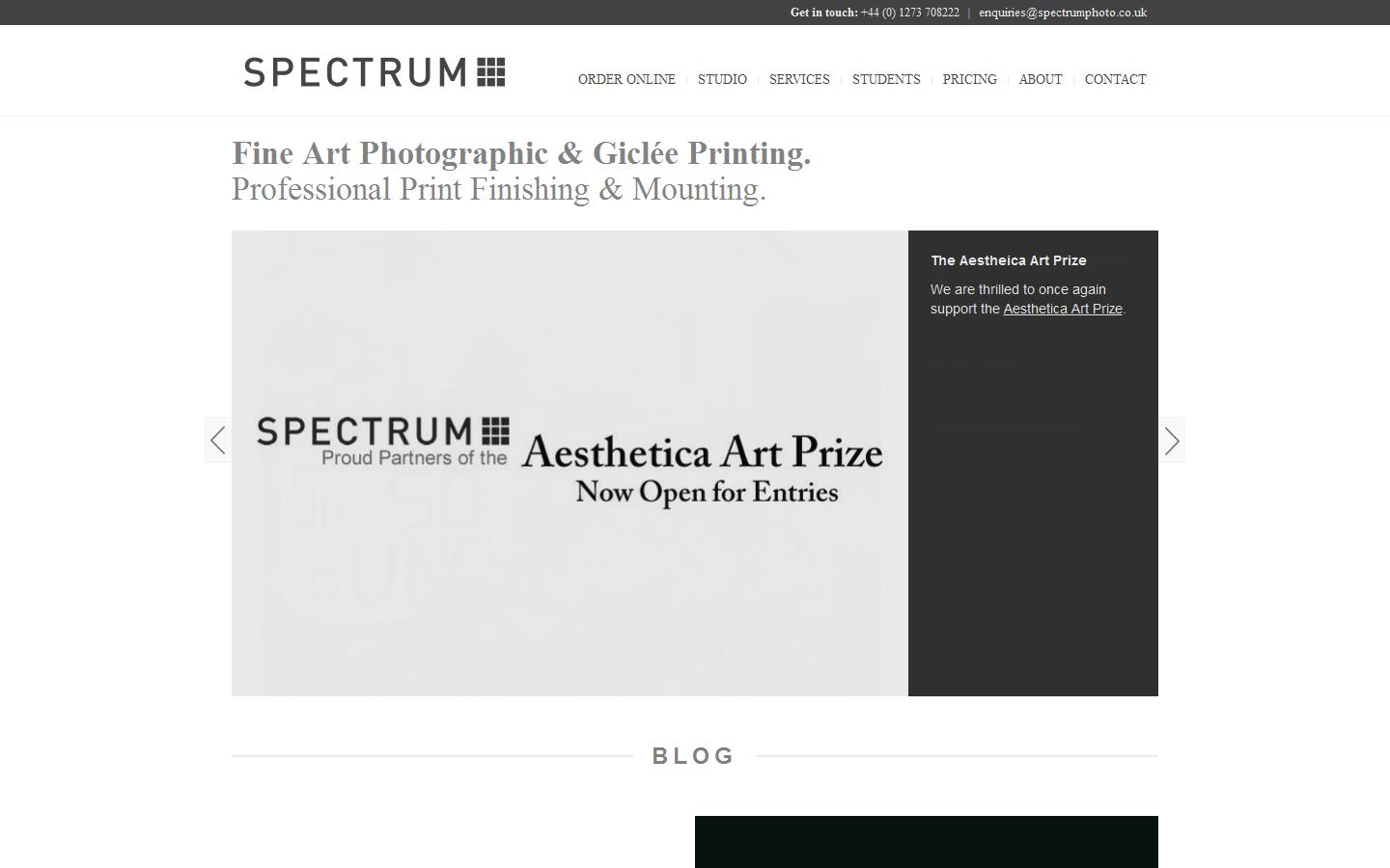Spectrum Photographic Ltd Website