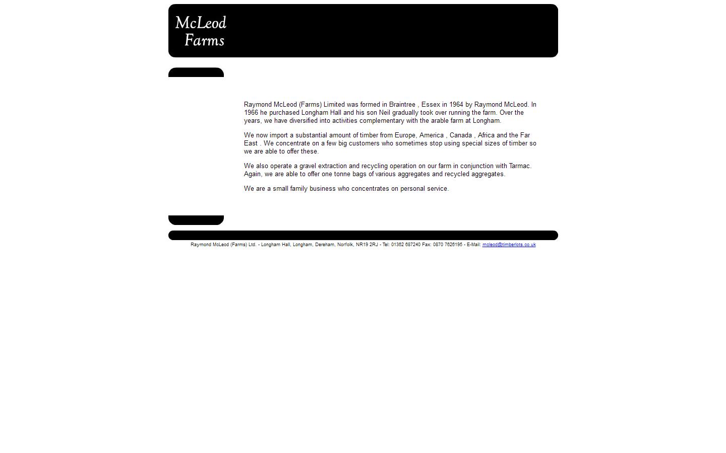 Raymond McLeod Farms Ltd Website