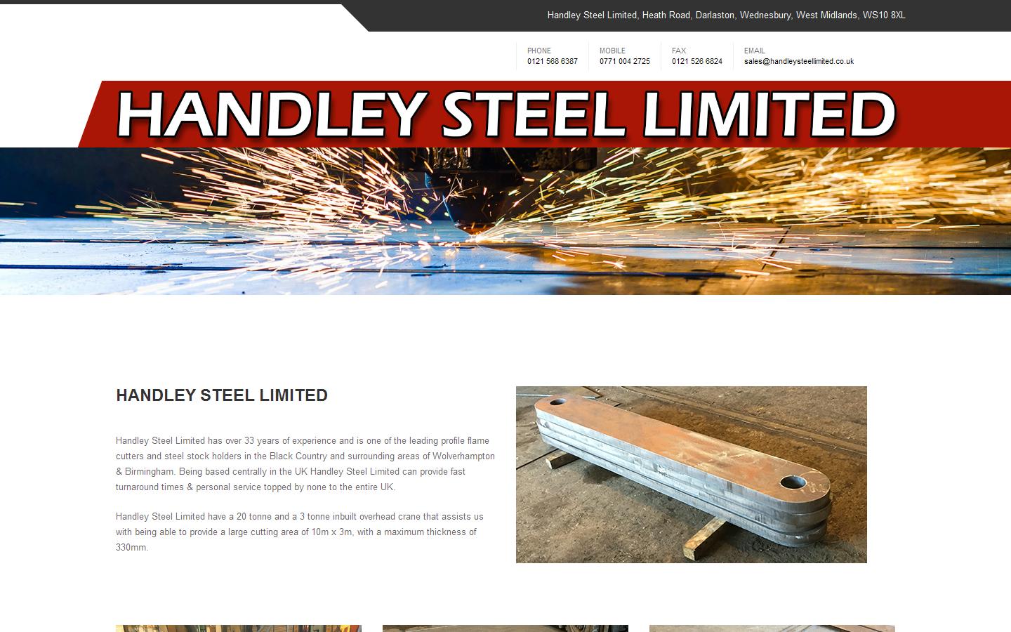 Handley Steel Ltd Website