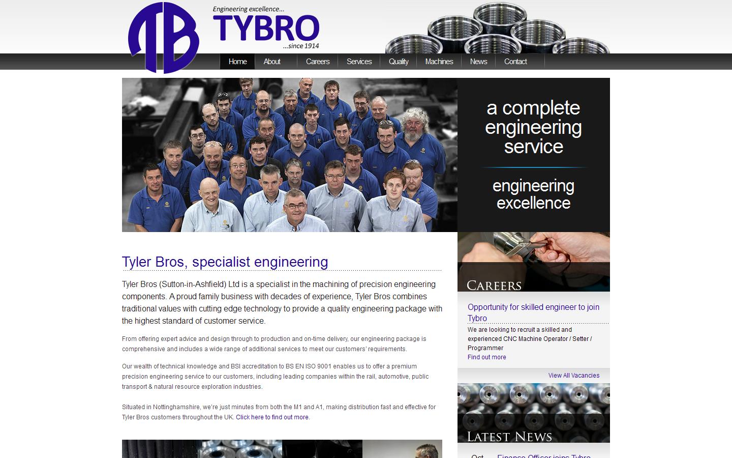 Tyler Bros Sutton in Ashfield Ltd Website