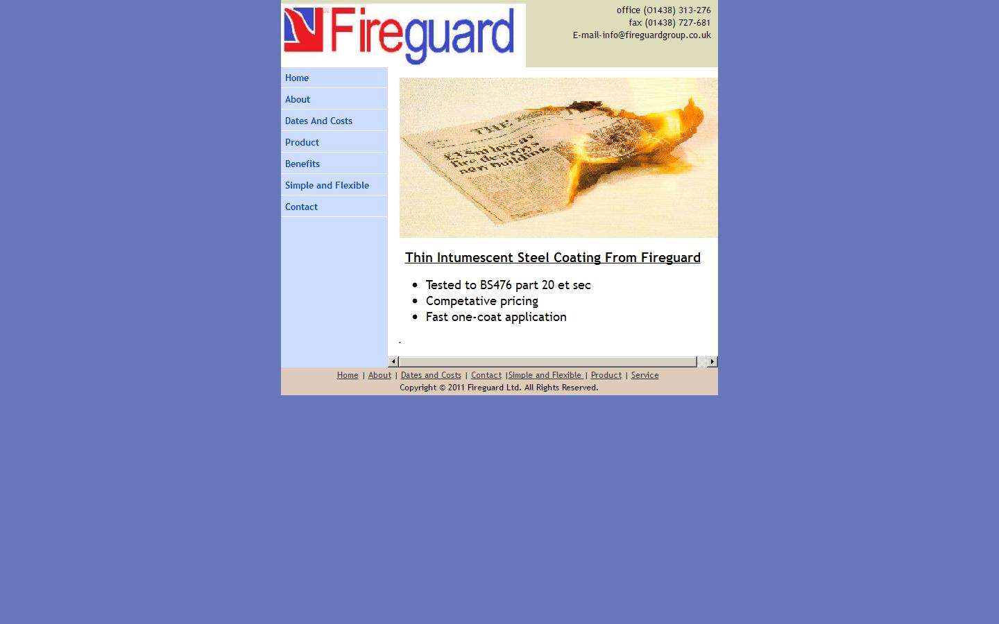 Fireguard Contracting Ltd Website