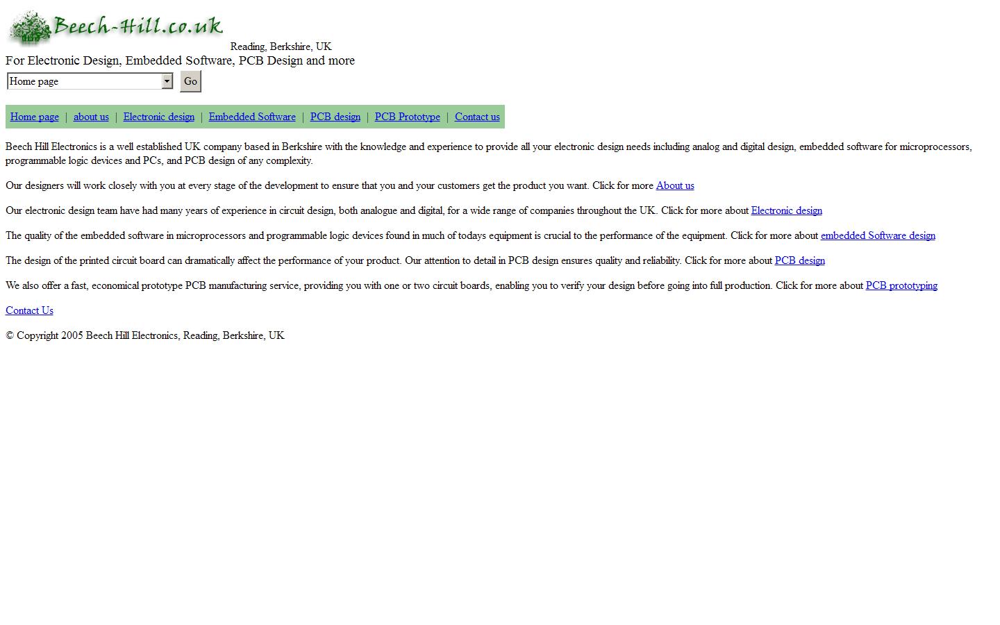 Beech Hill Electronics Website