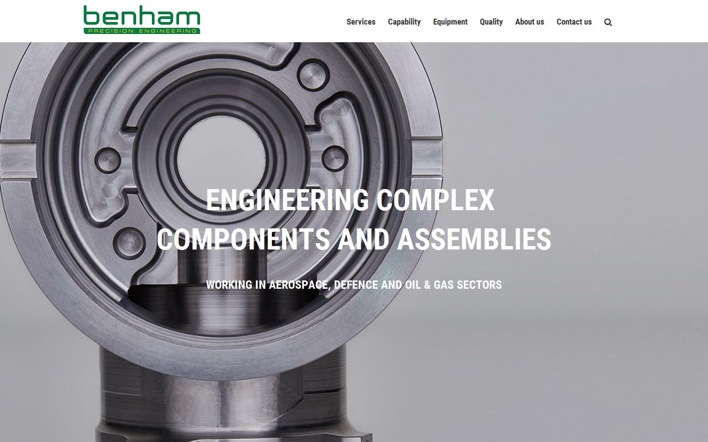 Benham Precision Engineering Website