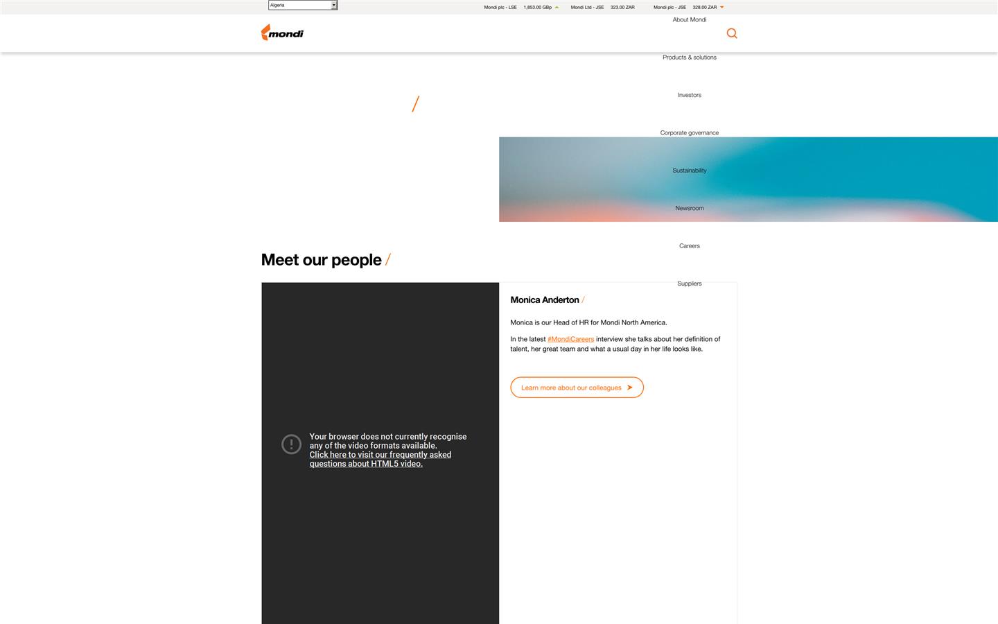Mondi Scunthorpe Website