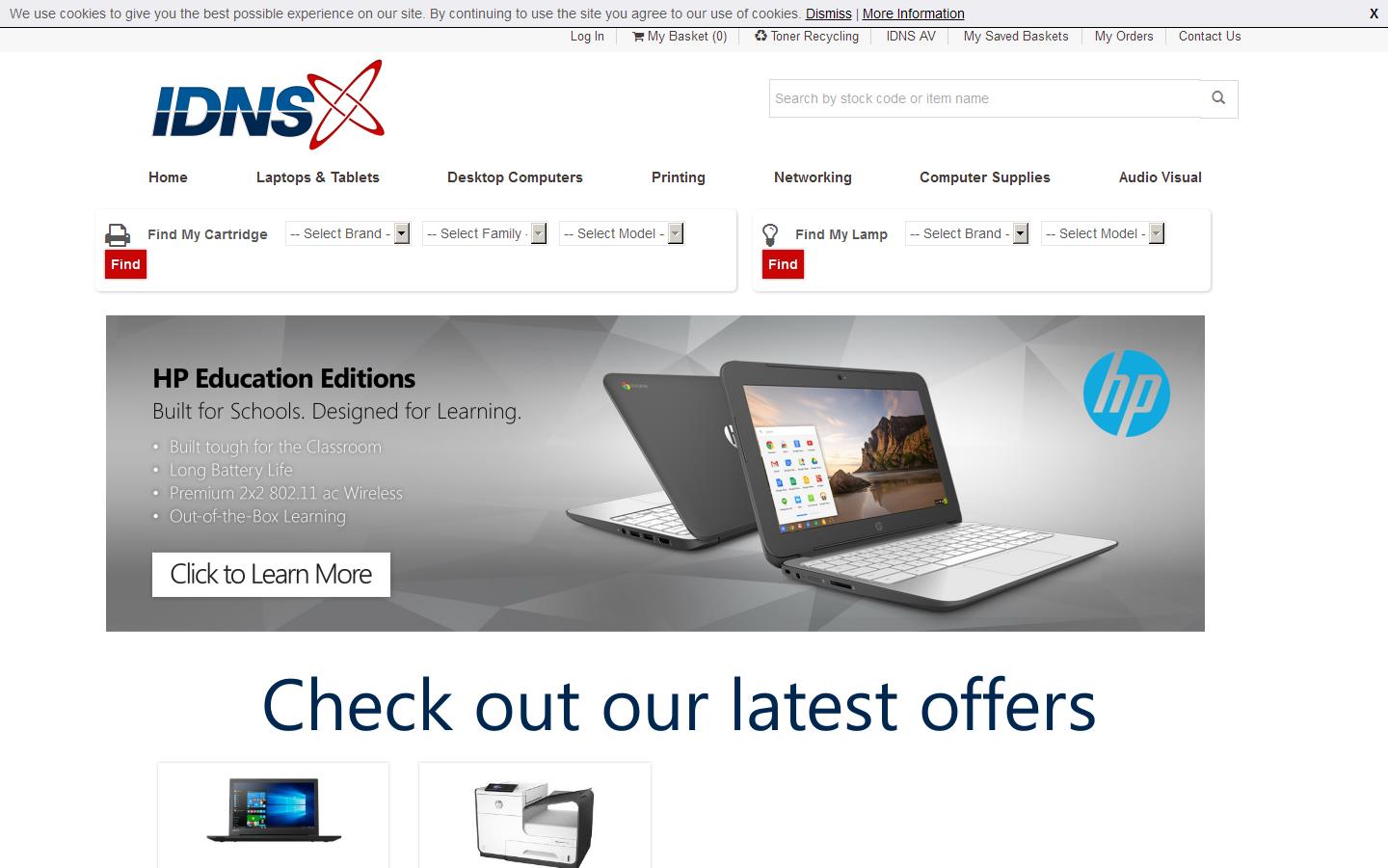 Information Data Network Supplies Ltd Website