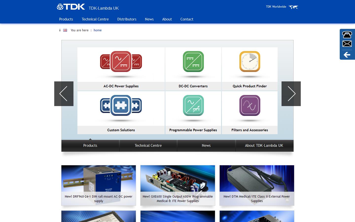T D K Lambda UK Website
