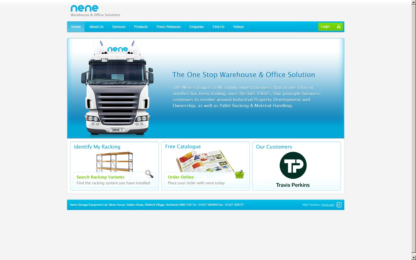 Nene Storage Equipment Ltd Website