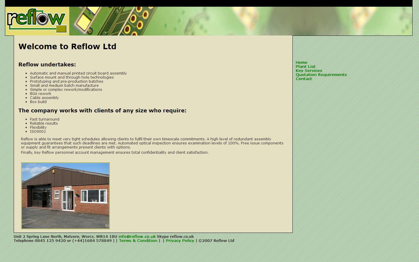 Reflow Website