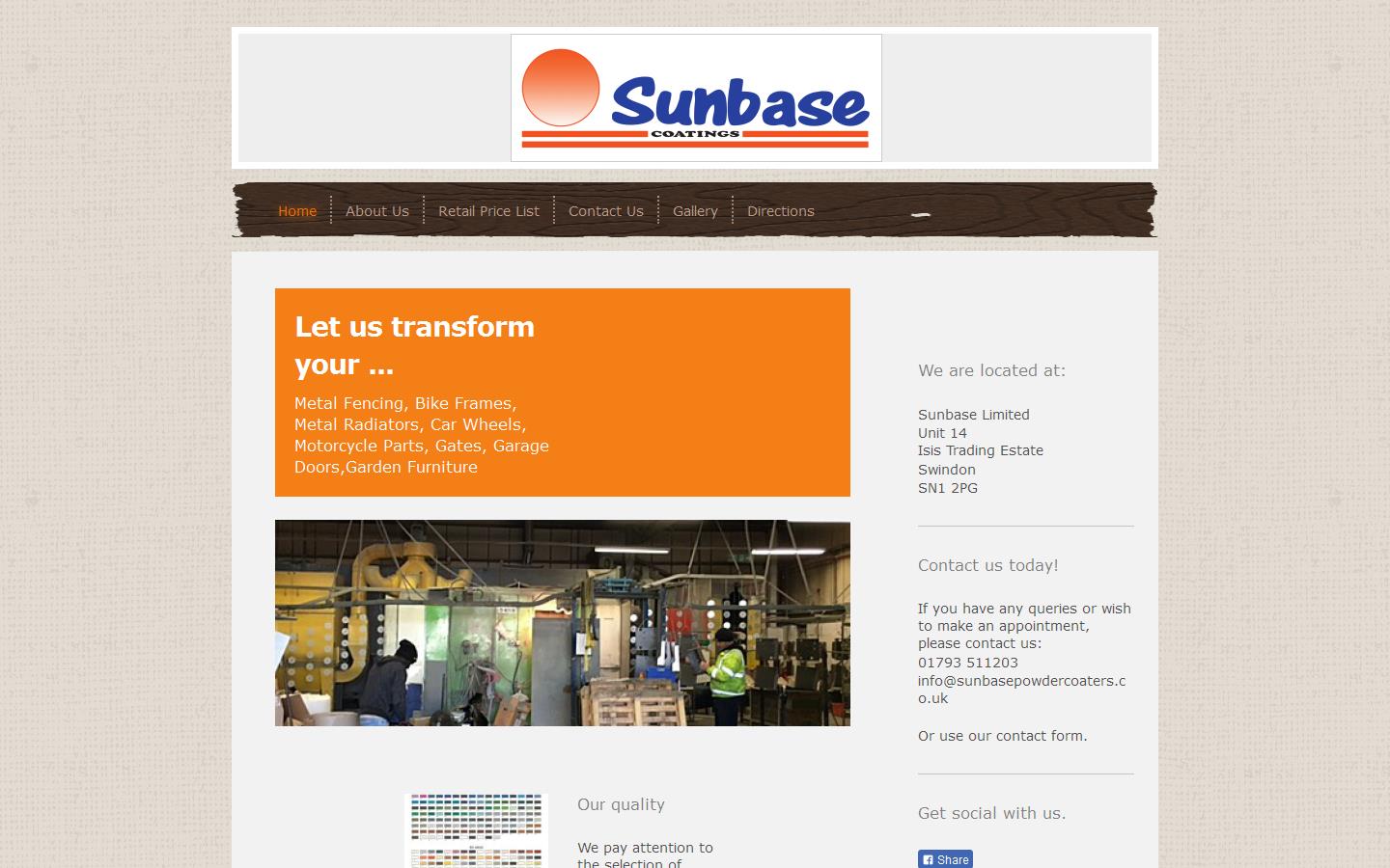 Sunbase Ltd Website