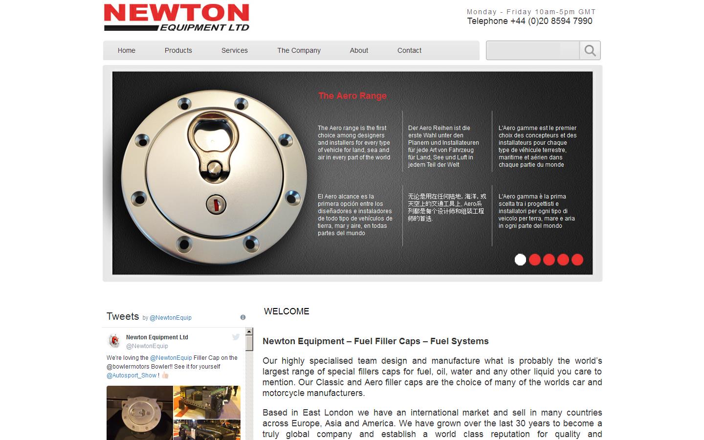 Newton Equipment Ltd Website