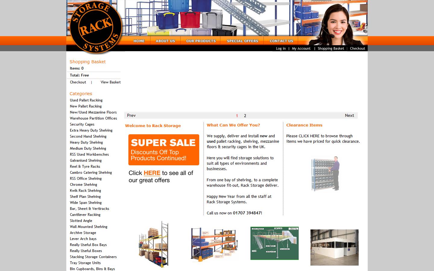 Rack Storage Systems Ltd Website
