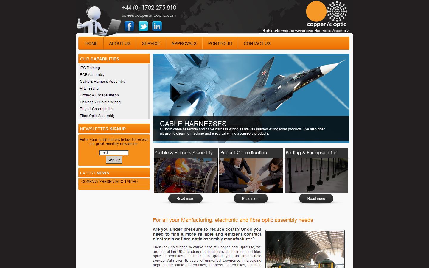 Copper & Optic Website