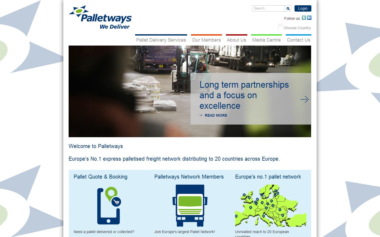 Palletways UK Ltd Website