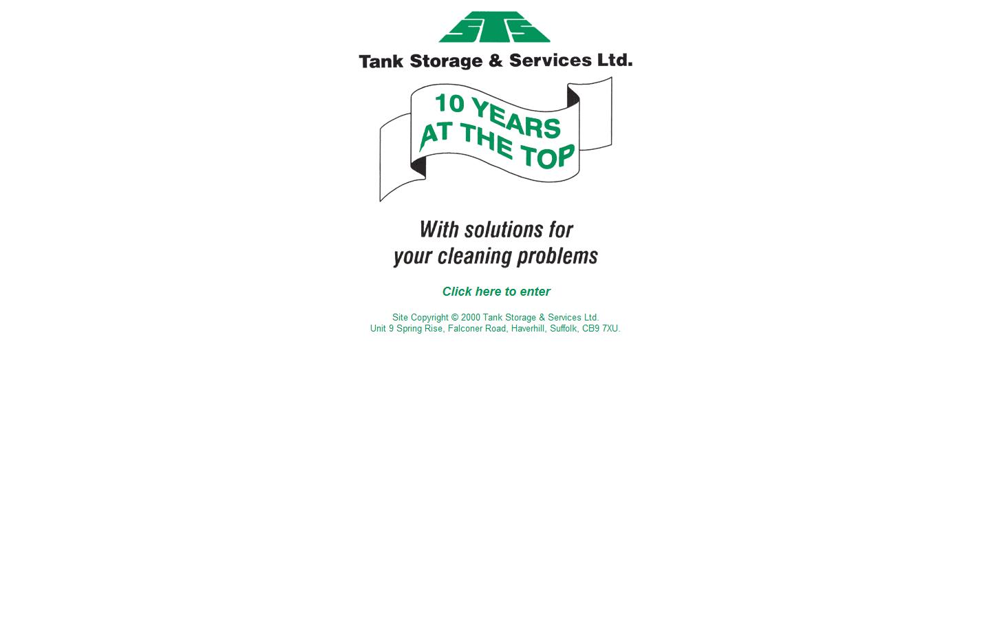 Tank Storage & Services Ltd Website