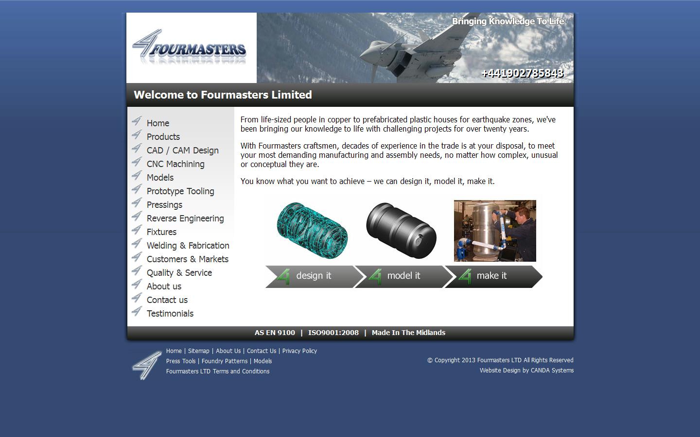 Fourmasters Ltd Website