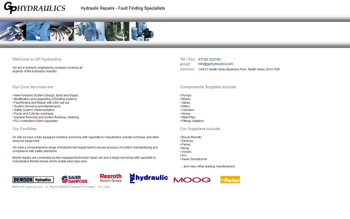 G P Hydraulics Website