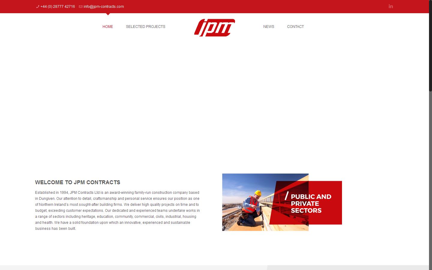 J P M Contracts Website