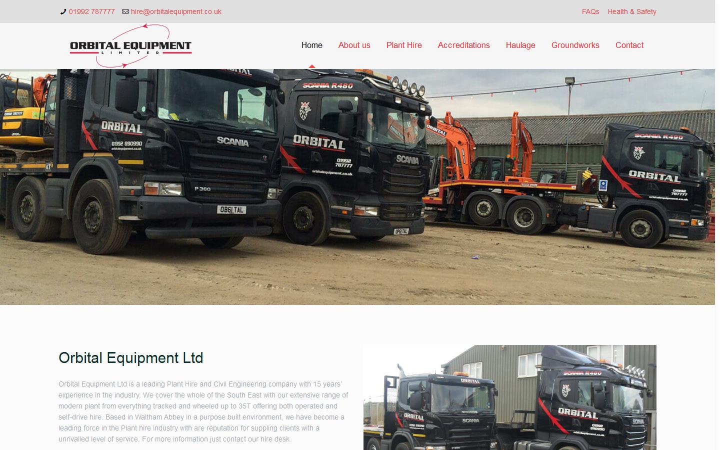 Orbital Equipment Ltd Website