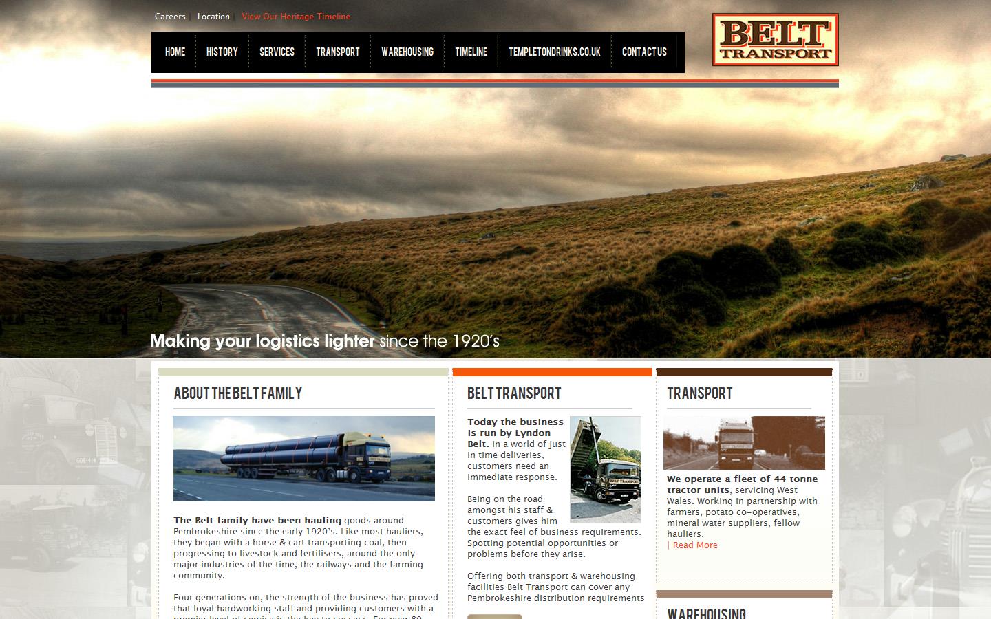 Belt Transport Ltd Website