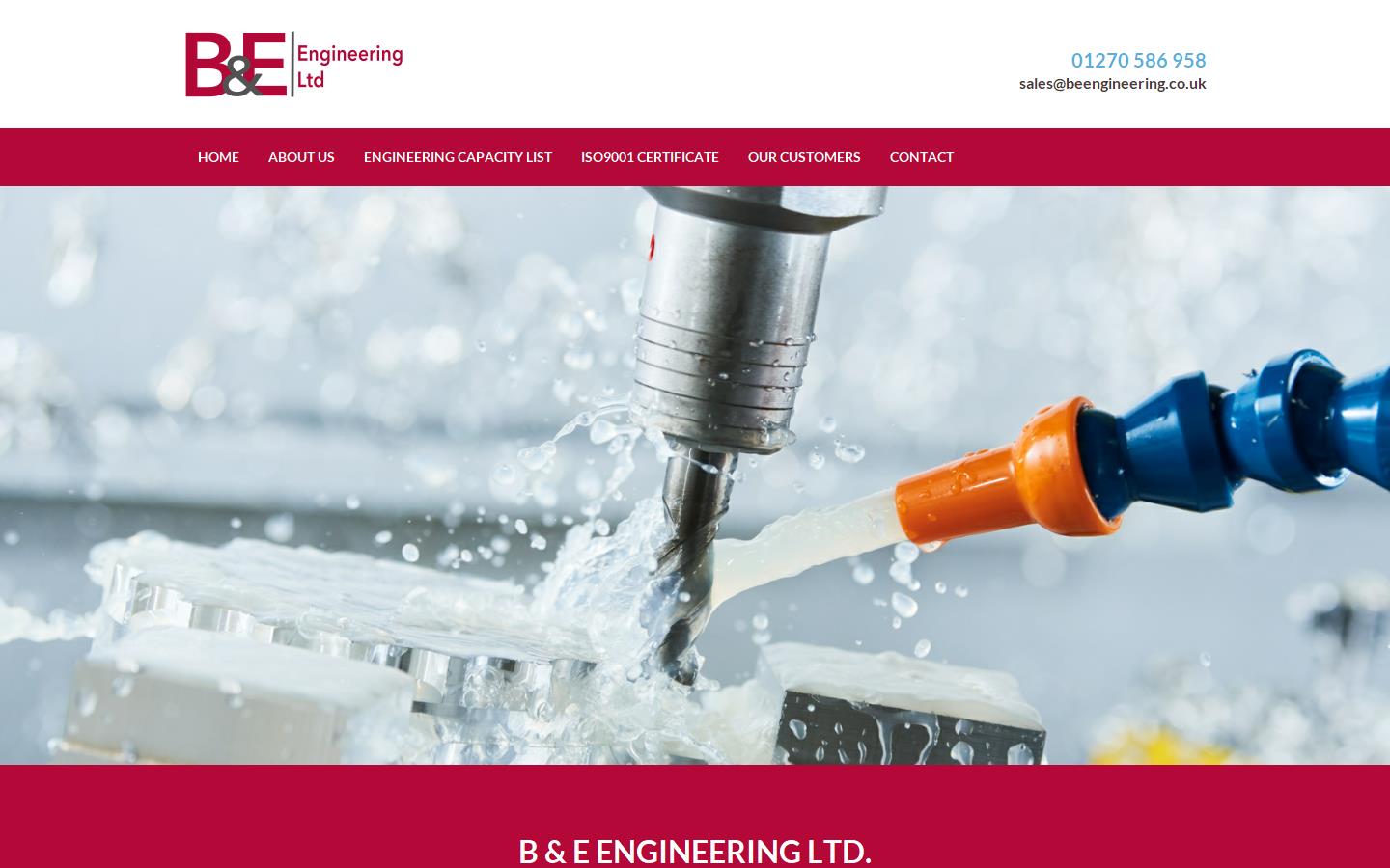 B&E Engineering Ltd Website