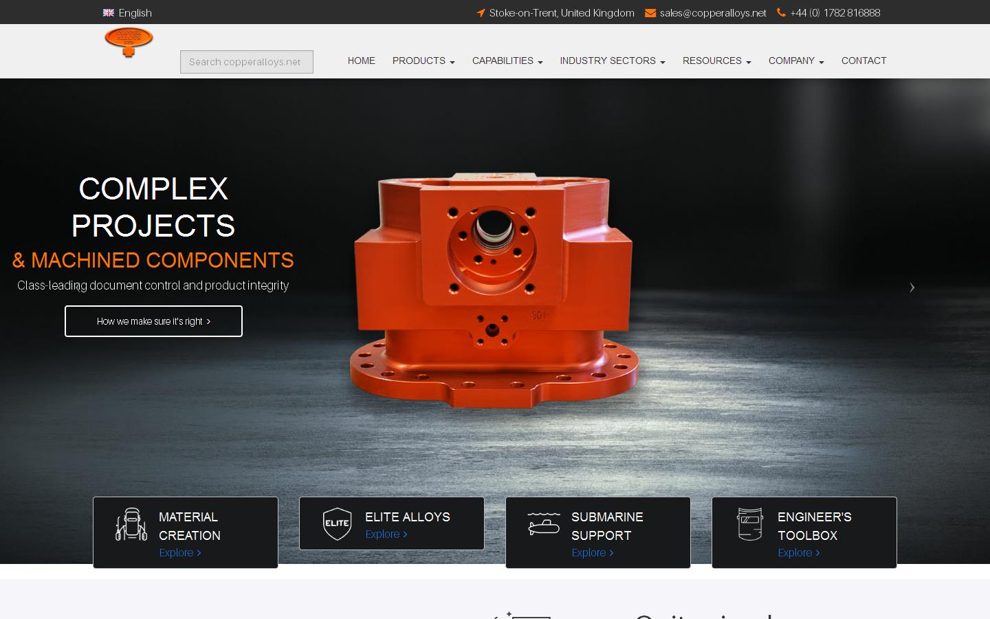Copper Alloys Ltd Website