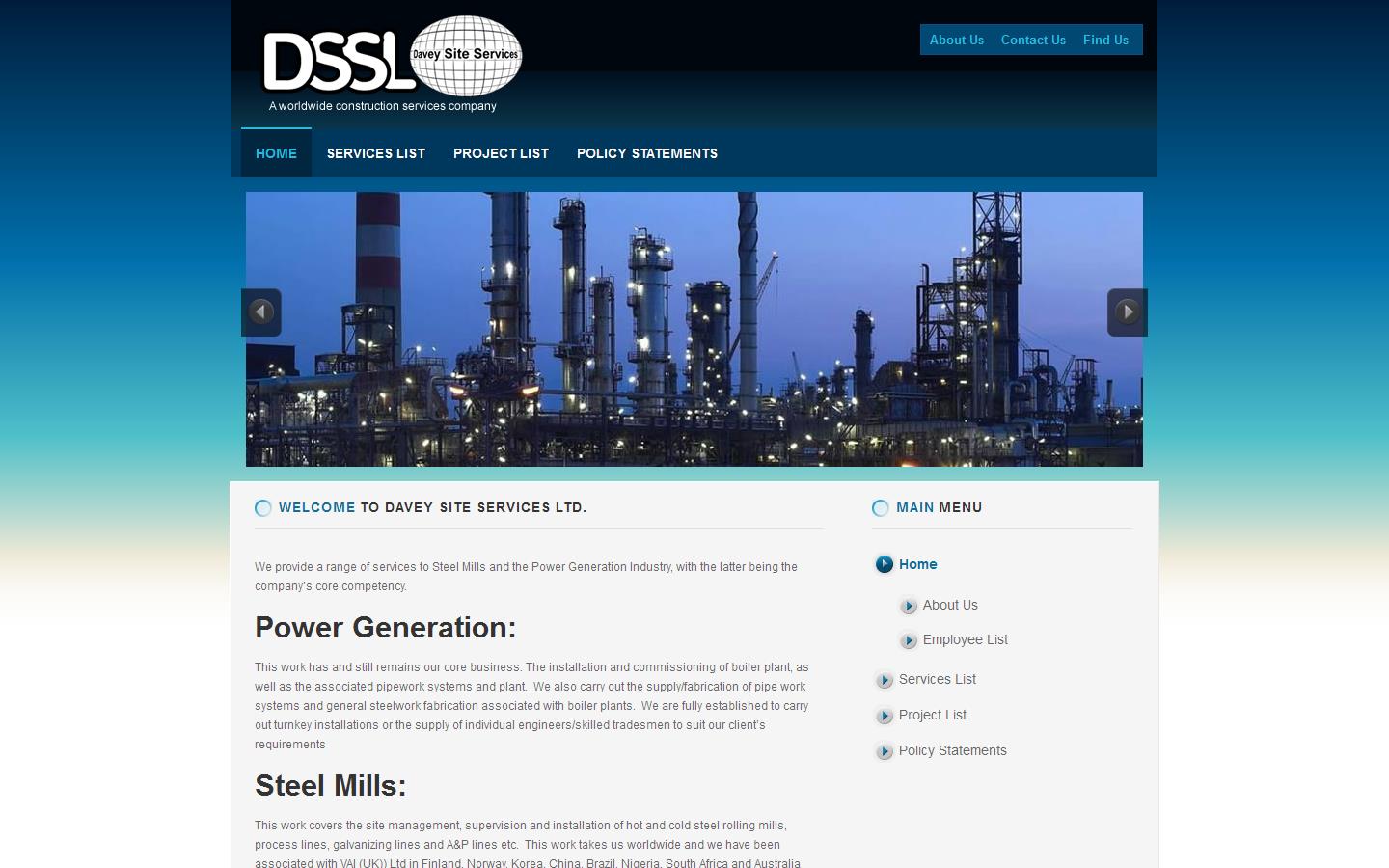 Davey Site Services Ltd Website