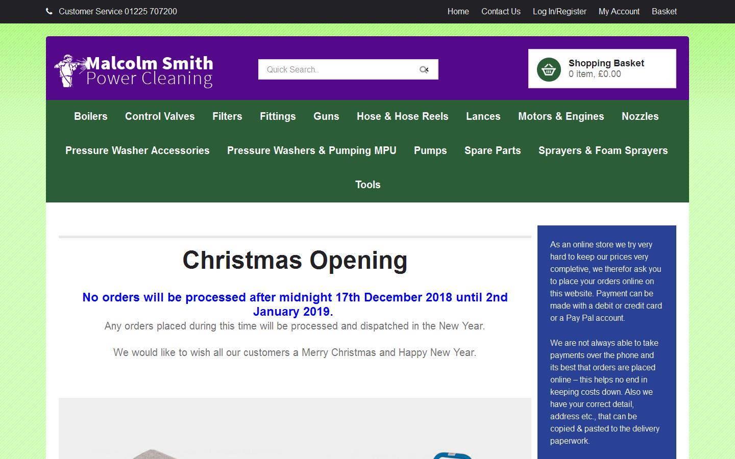 Malcolm Smith Power Cleaning Website