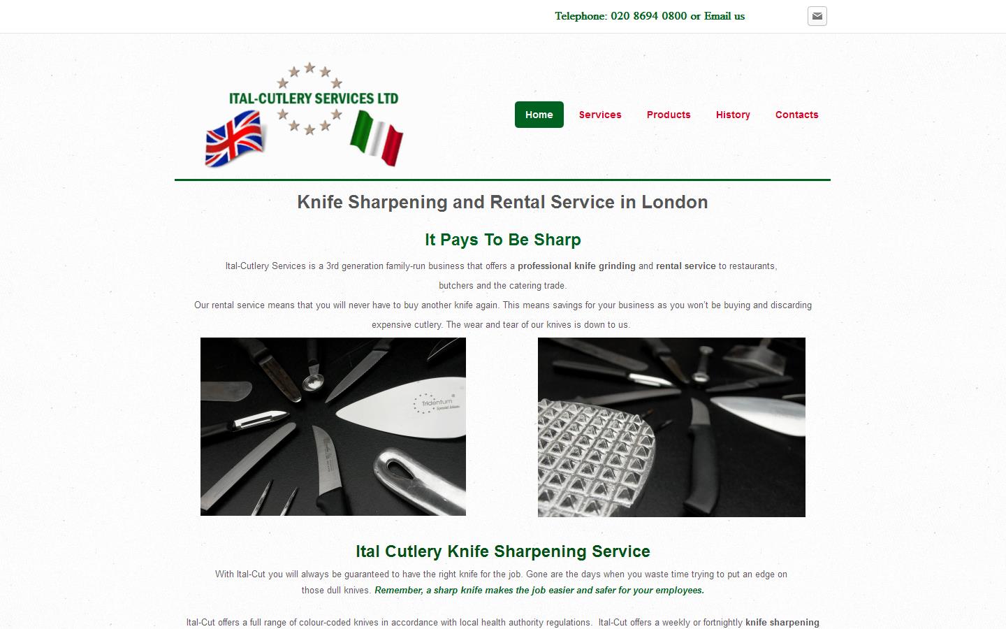 Ital Cutlery Services Ltd Website