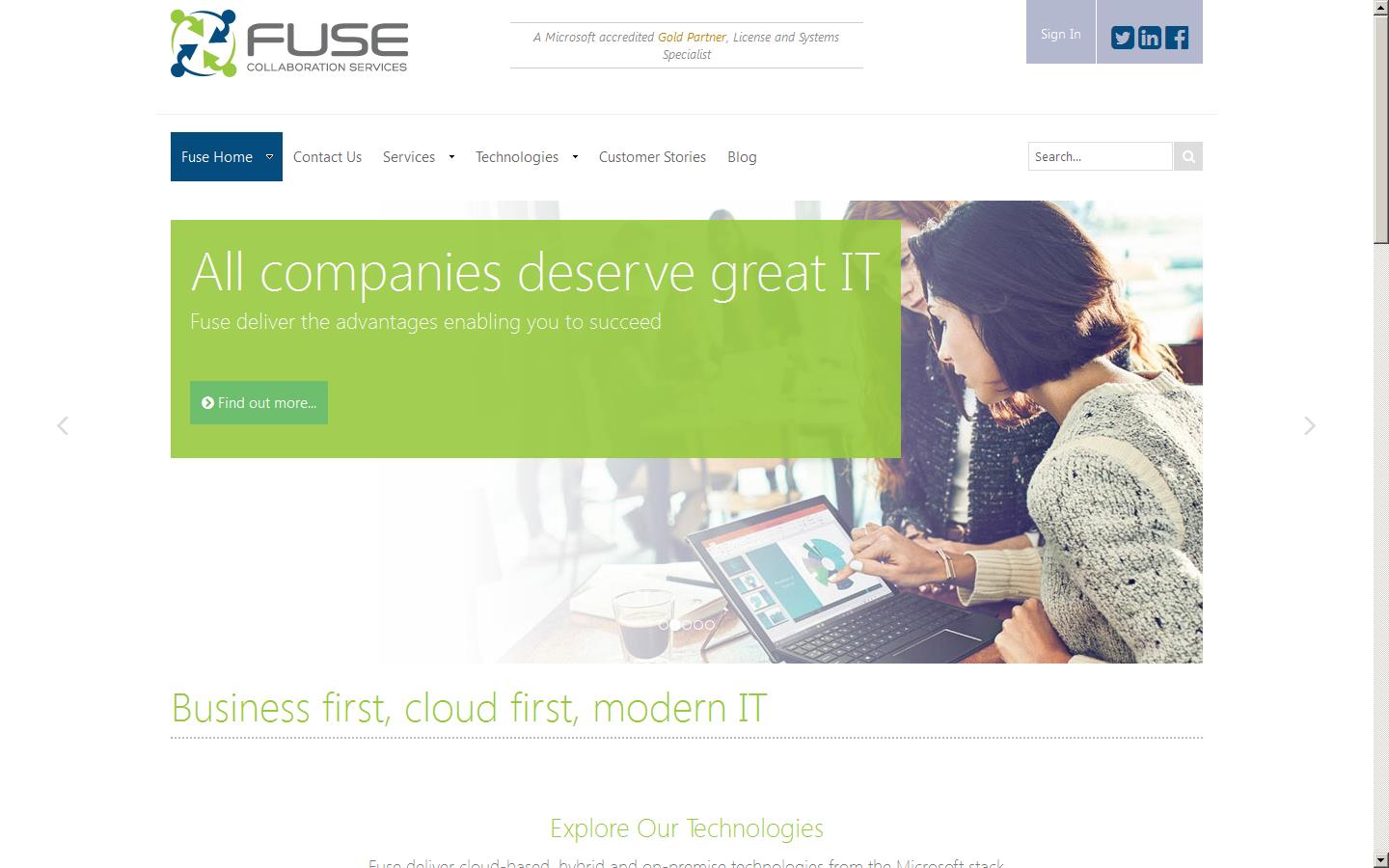 Fuse Collaboration Services Website