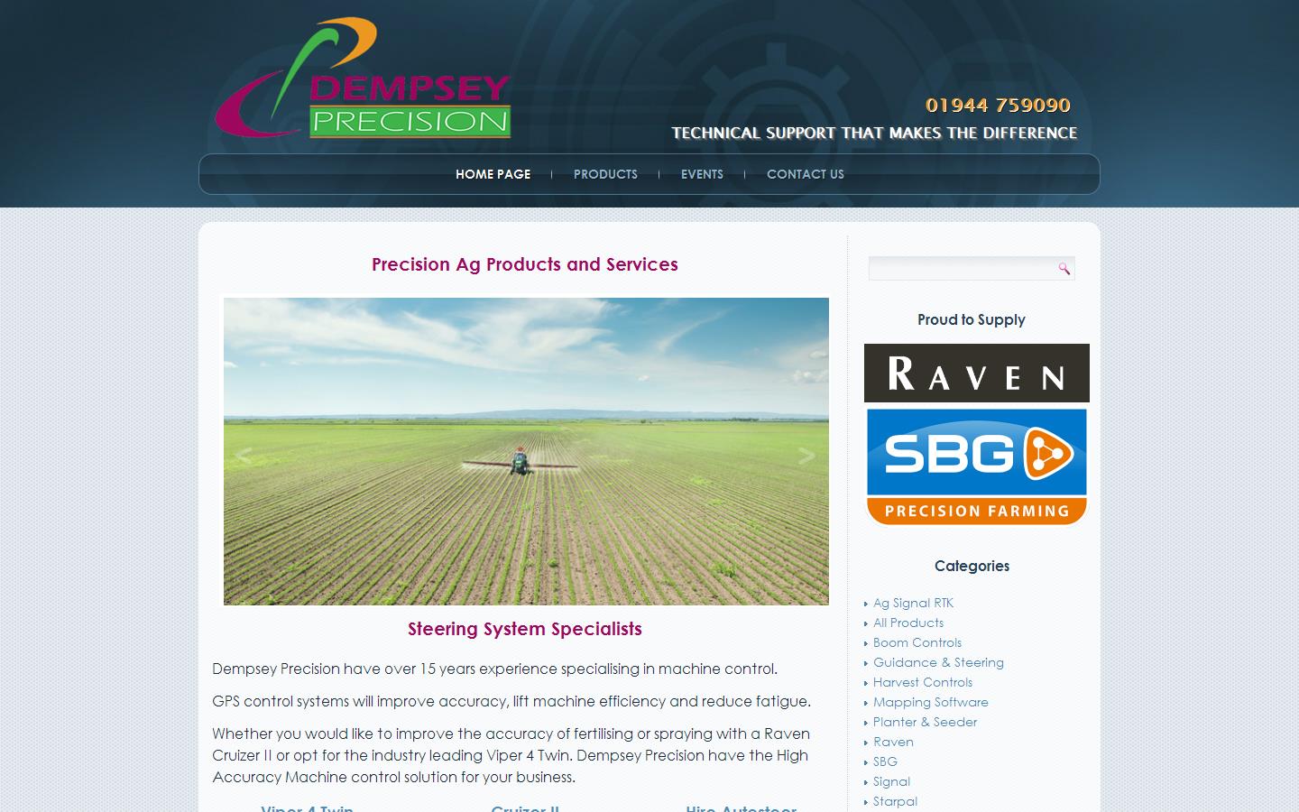 Dempsey Precision Ltd Website