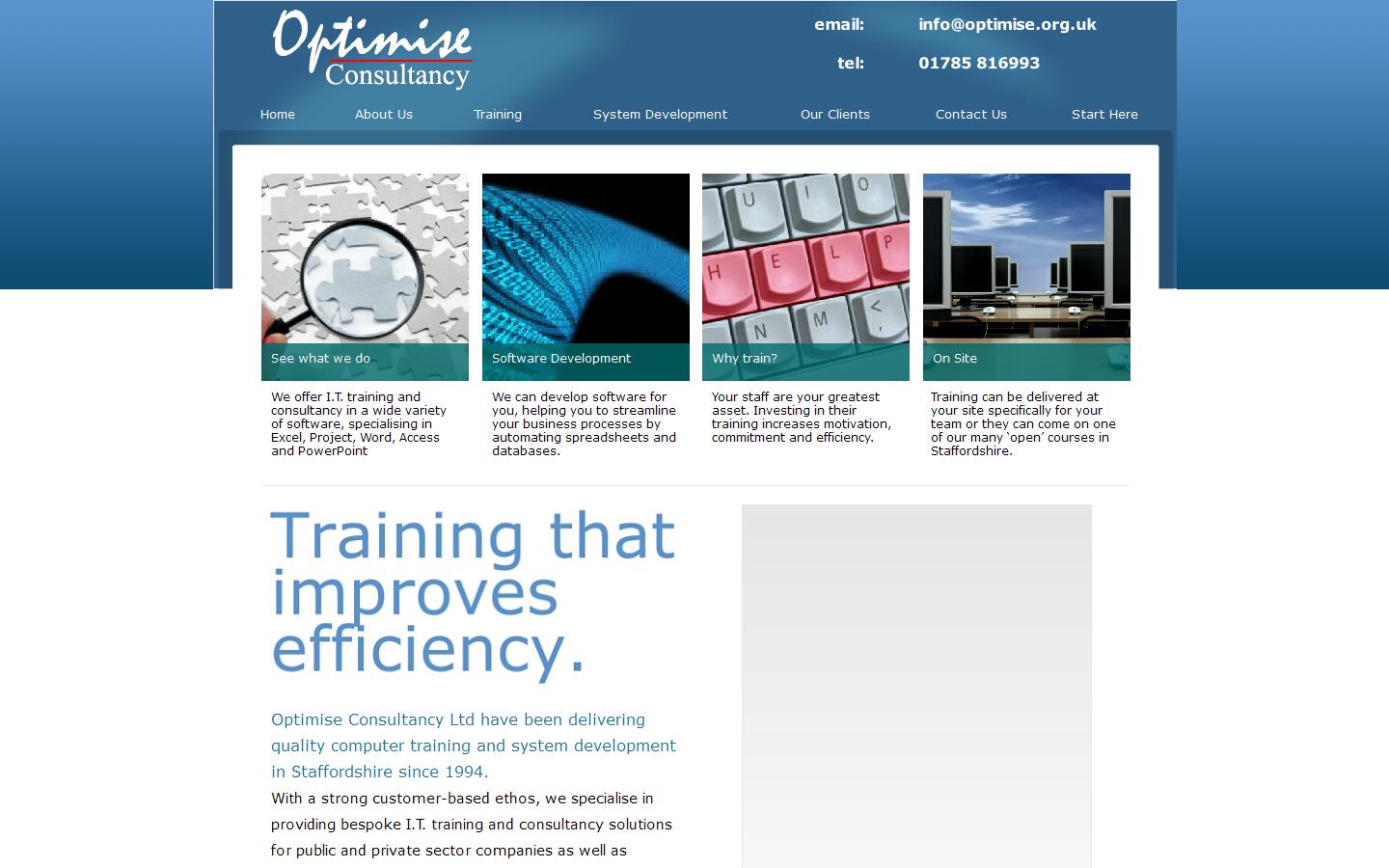 Optimise Consultancy Ltd Website