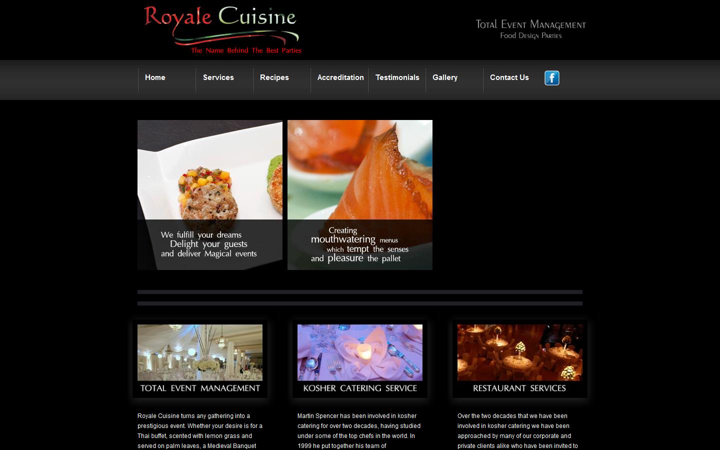 Royale Cuisine Website