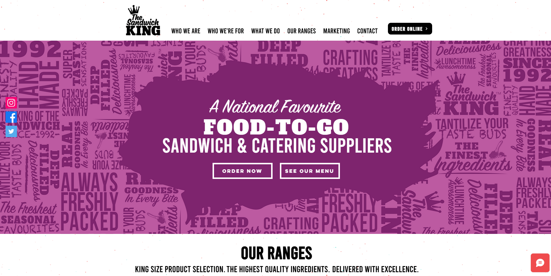 Sandwich King Website