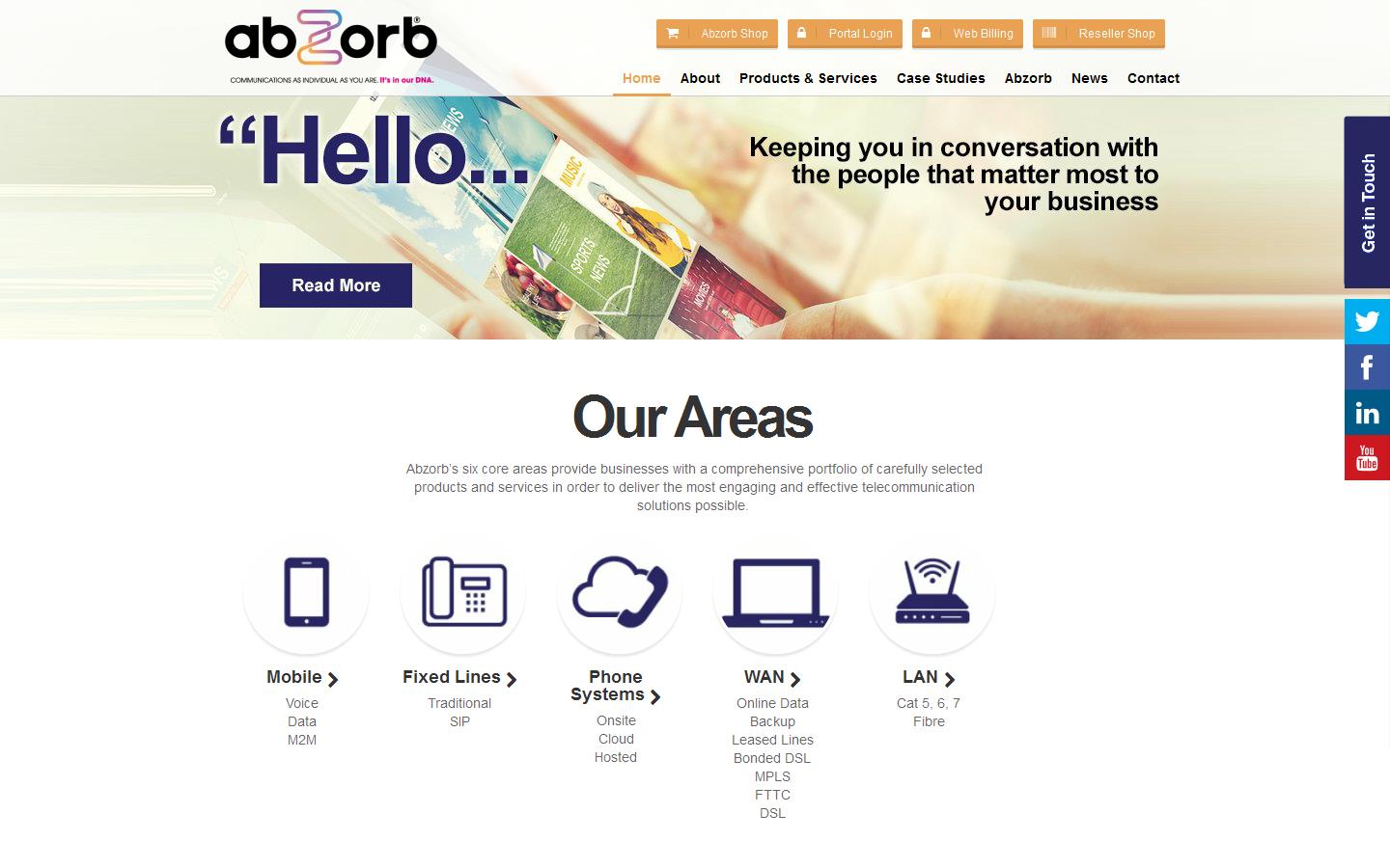 Abzorb Website