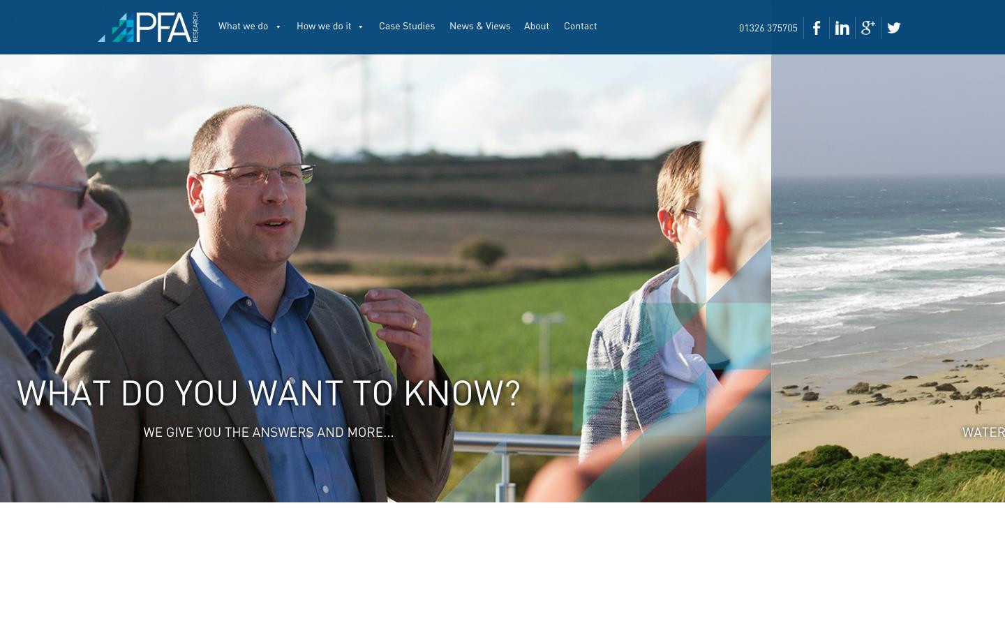 P F A Research Ltd Website