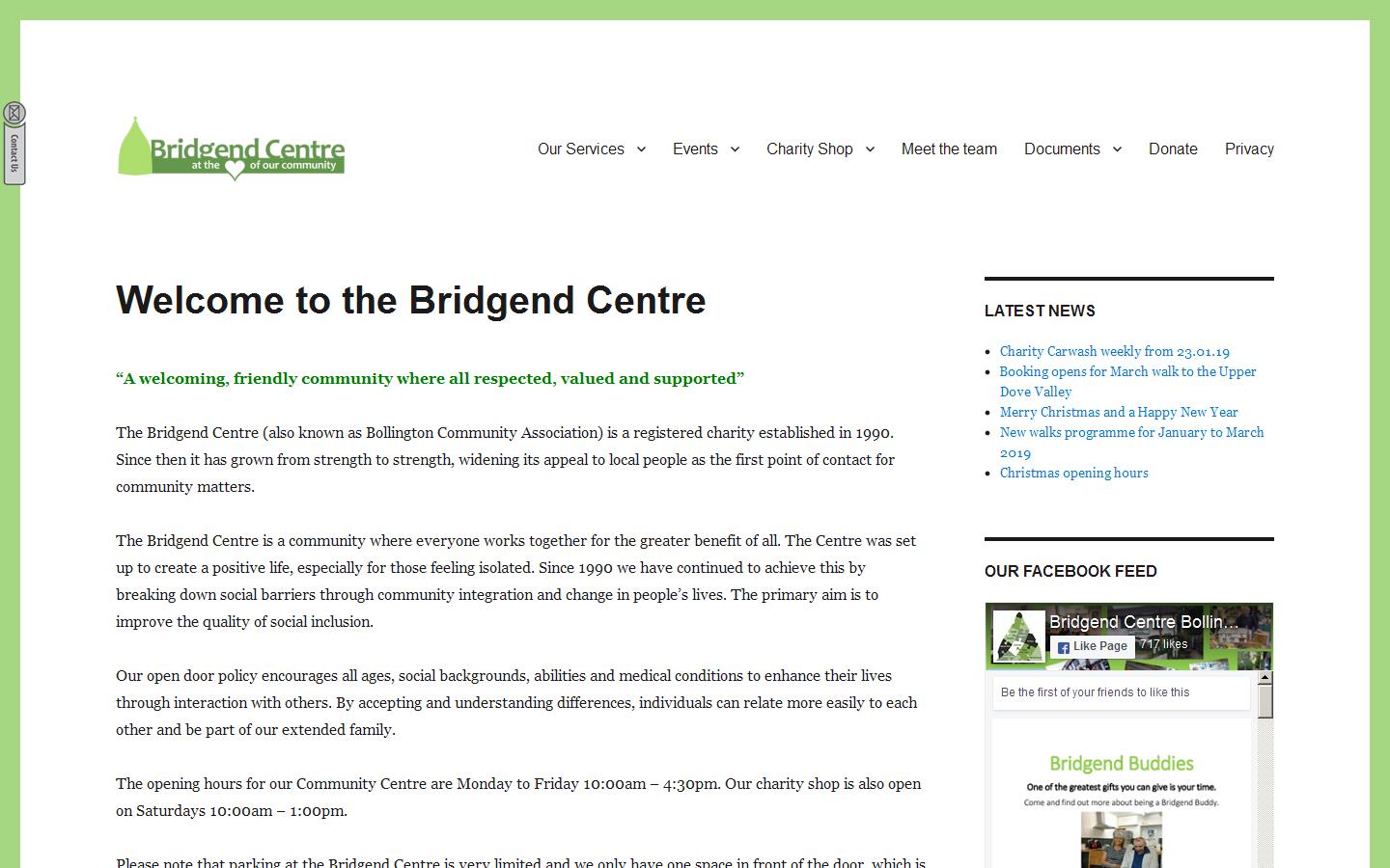Bridgend Centre Website
