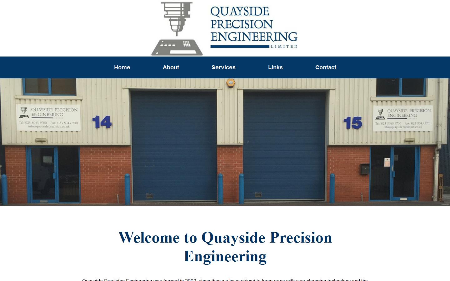 Quayside Precision Engineering Website