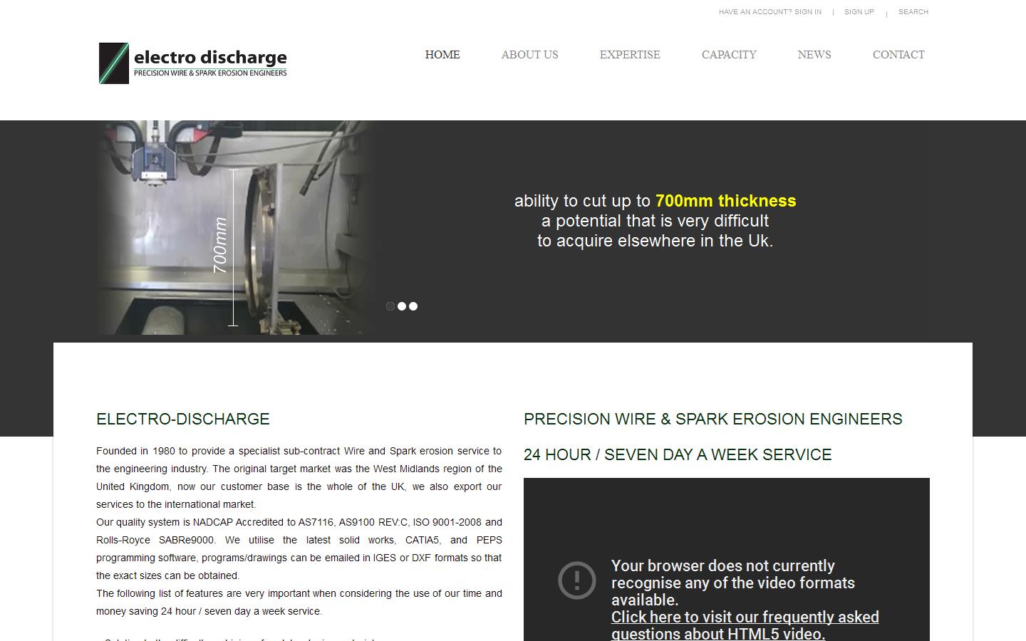 Electro Discharge Website