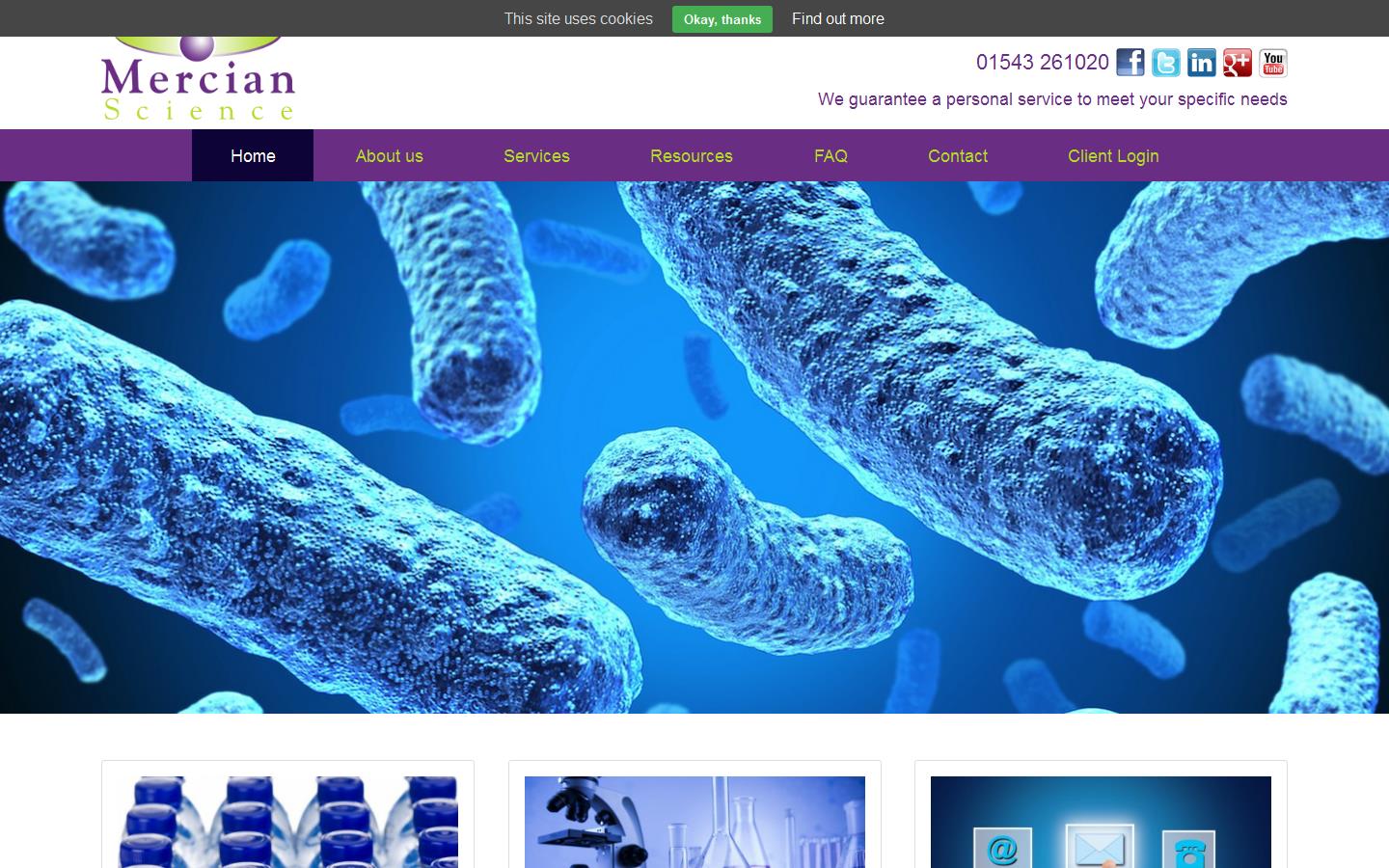 Mercian Science Ltd Website
