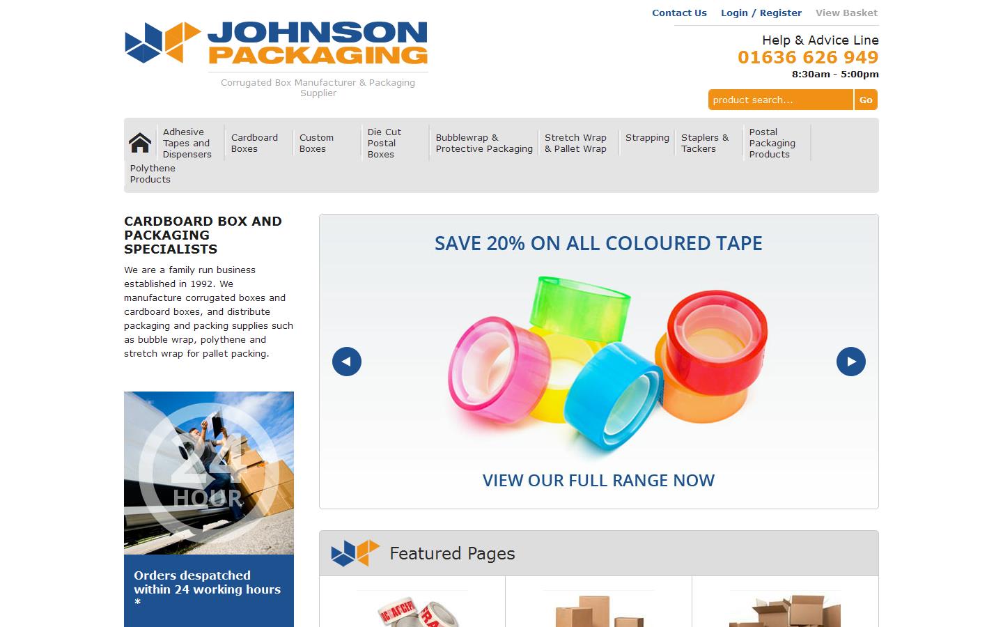 Johnson Packaging Ltd Website