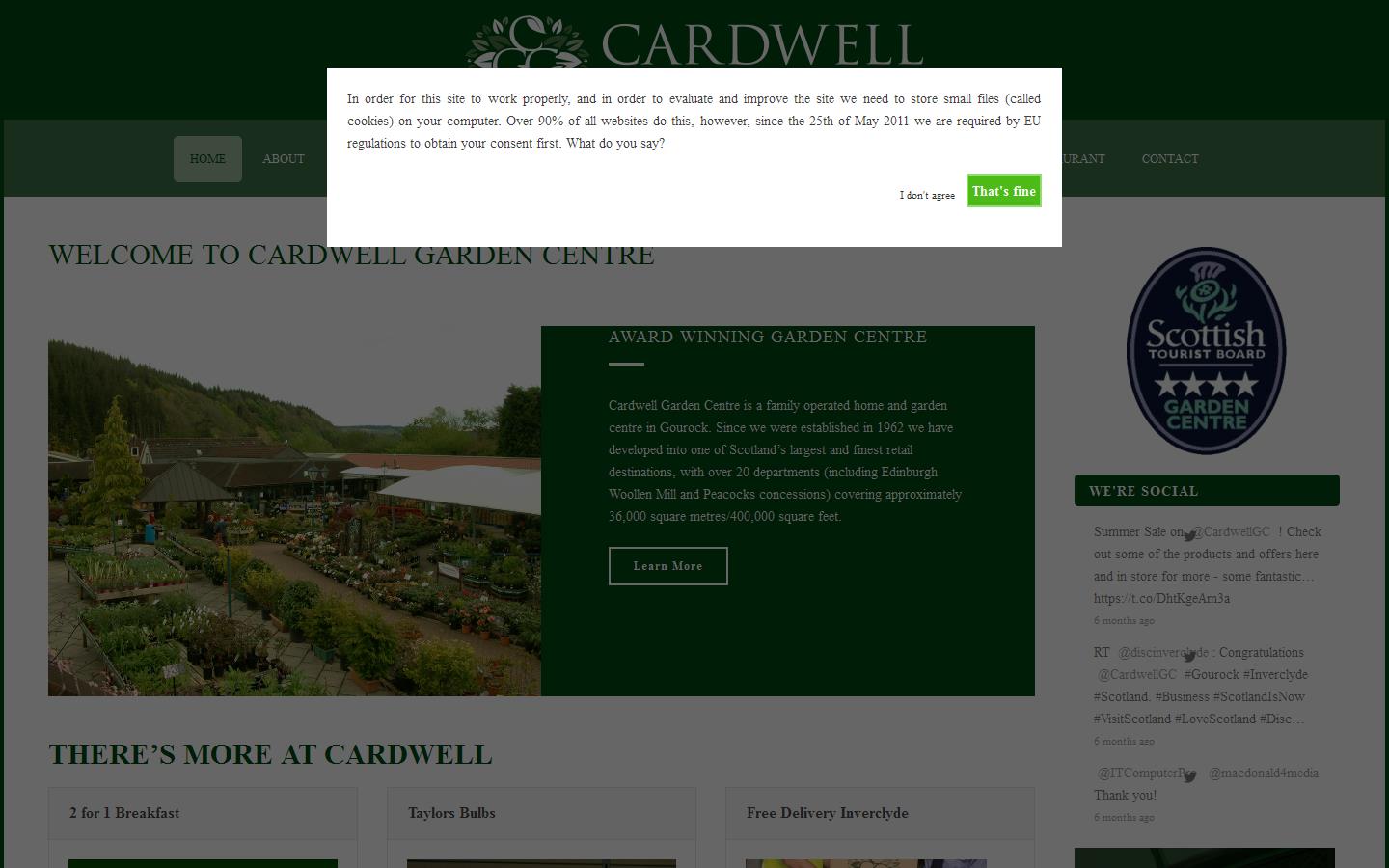 Cardwell Garden Centre Website