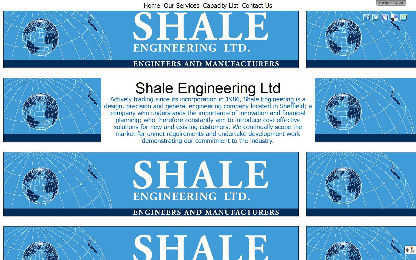 Shale Engineering Ltd Website