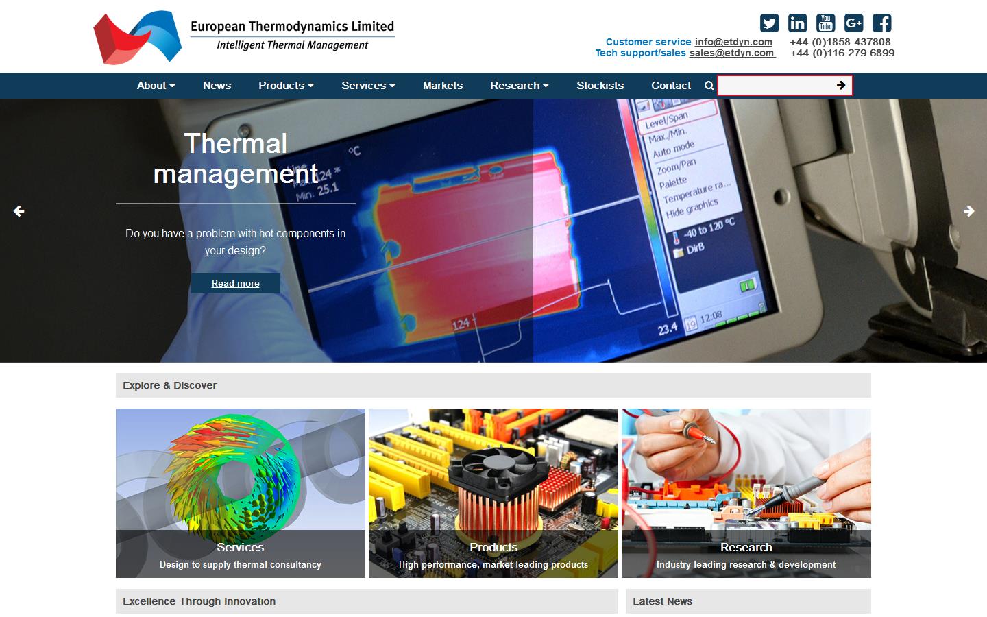 European Thermodynamics Ltd Website