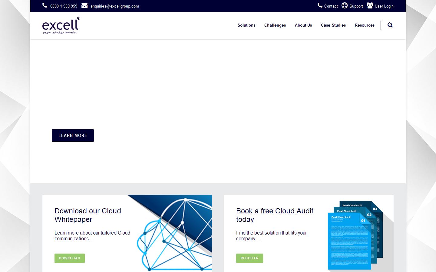 Excell Group Plc Website