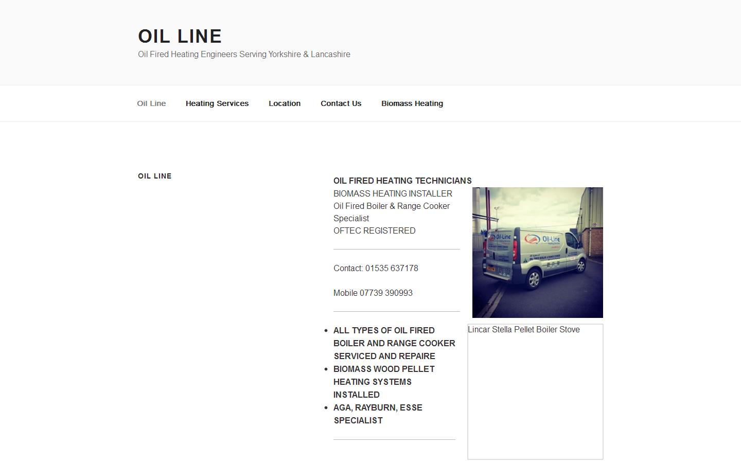 Oil-line Heating Services Website
