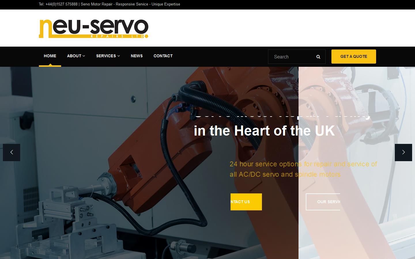 Neu-servo Repairs Ltd Website