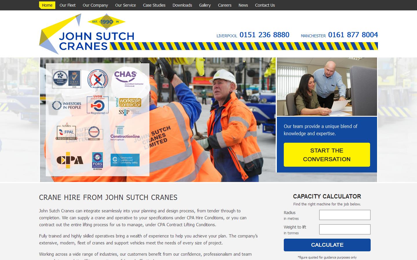 John Sutch Cranes Website