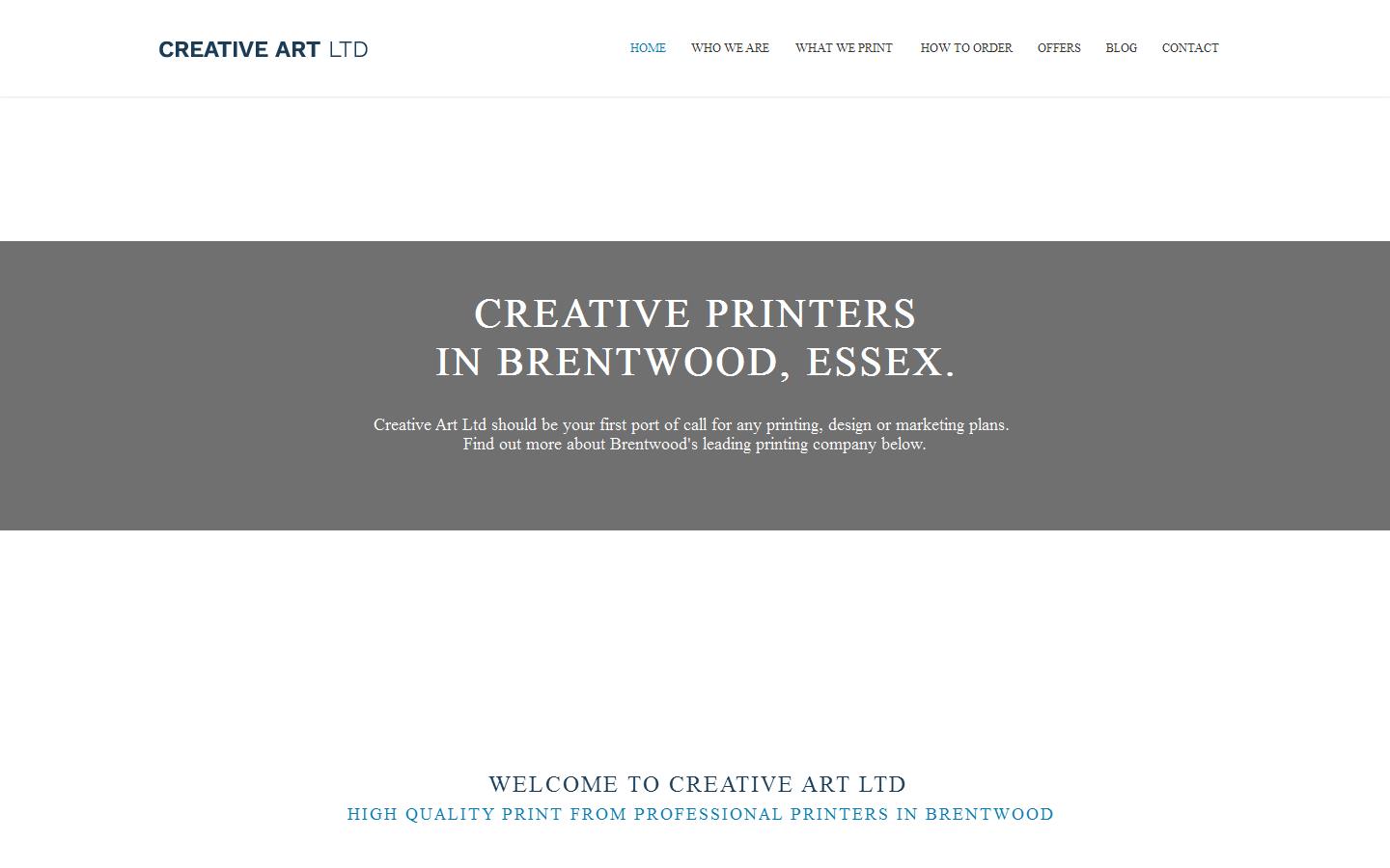 Creative Art Ltd Website